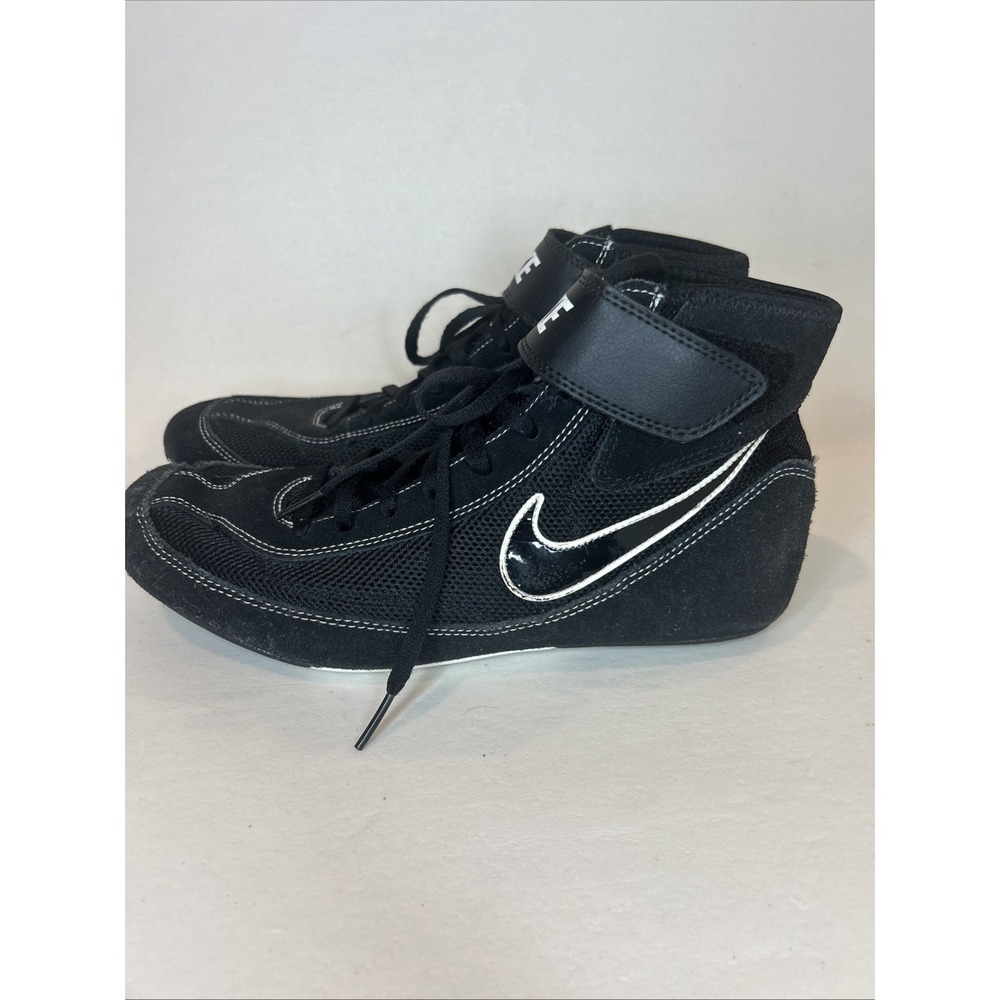 Nike Speed Sweep VII Wrestling Shoes 366683-001 Black White Men's Size 10.5 US